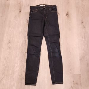 Gap True Skinny Super High Rise Dark Wash Jeans Size 26 Long